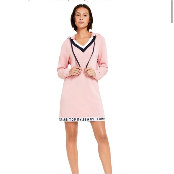 Tommy Hilfiger Hooded Sweatshirt Dress - worn once - Picture 1 of 6